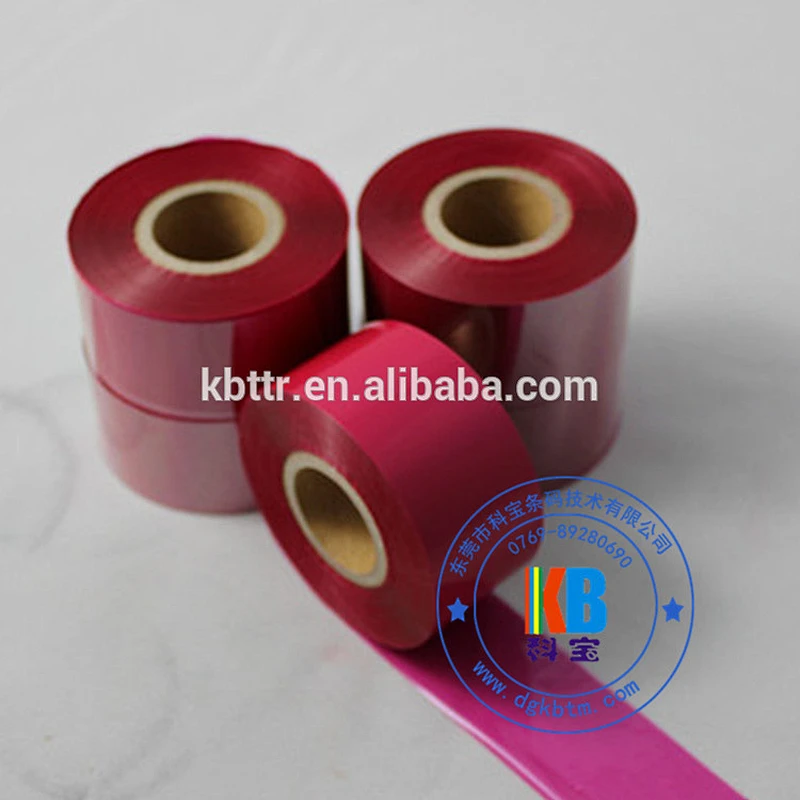 Printer thermal ink ribbon resin wax paper sticker printing magenta printer ribbon