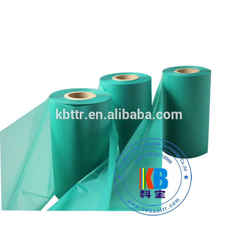 Textile polyester fabric garment label printing wash resin barcode label printer ribbon