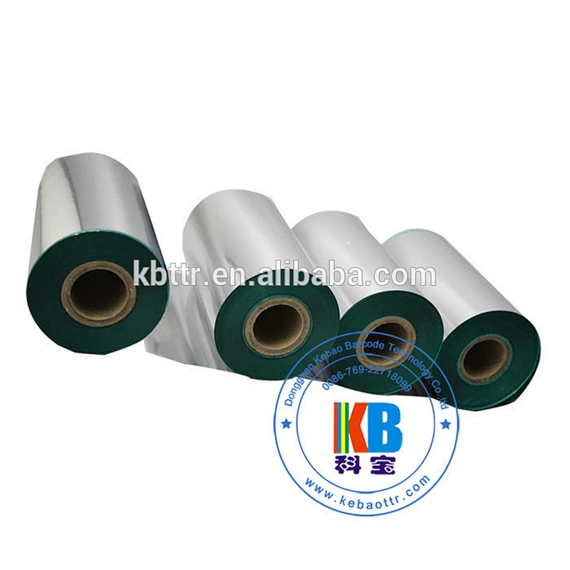 Textile polyester fabric garment label printing wash resin barcode label printer ribbon