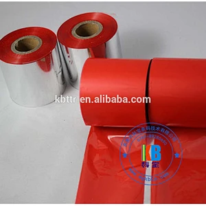 TTR Black and white color ribbon transfer printing ribbon printer red resin wash ribbon