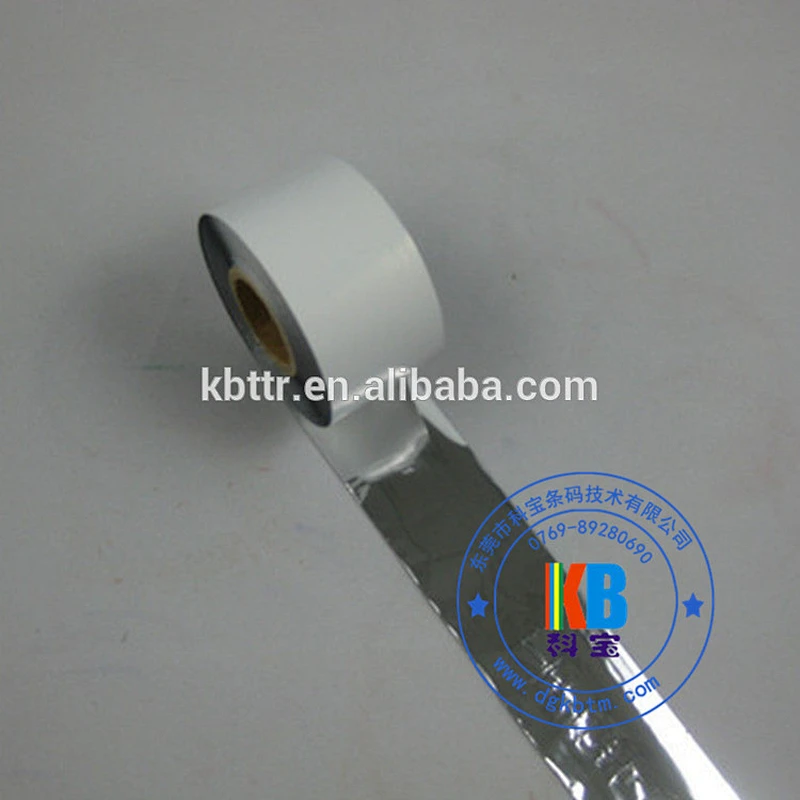 Silver wash resin printer ribbon foil for transfer clothing labels