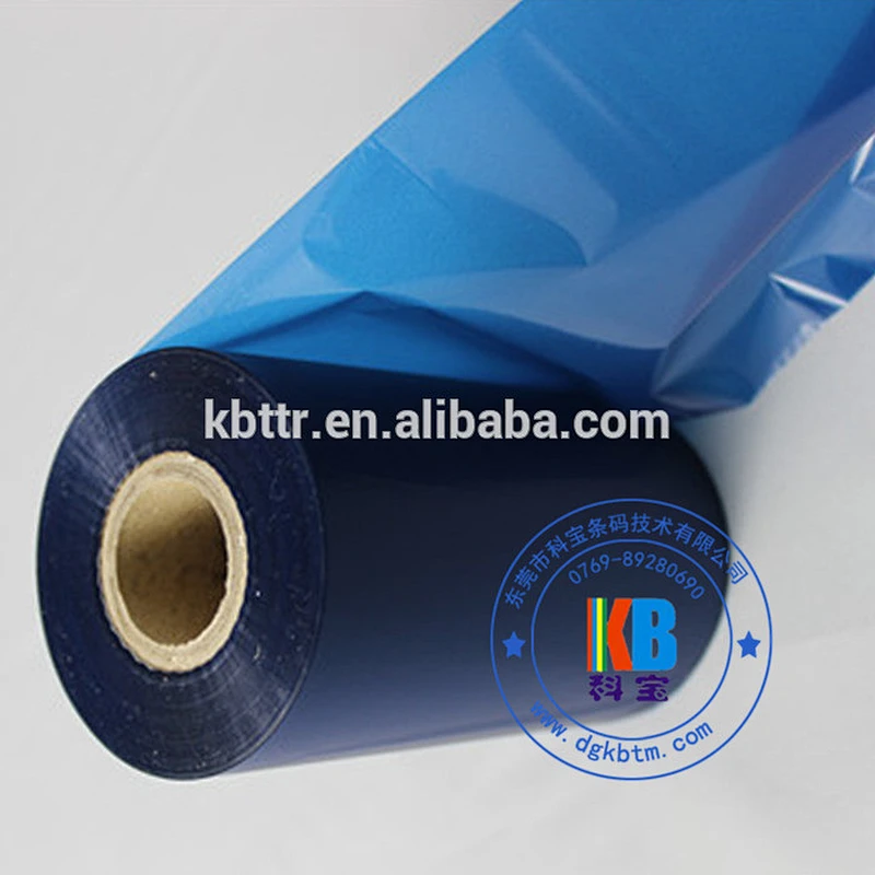 Washable printed care labels navy blue color wash resin printer ribbon