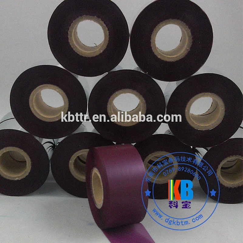 Care label printing wash resin material Purple color thermal ribbon