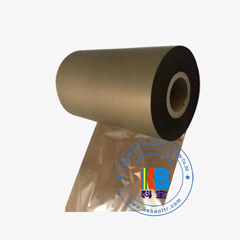 Compatible printer ribbon heat transfer label printing brown wax resin color printer ribbon