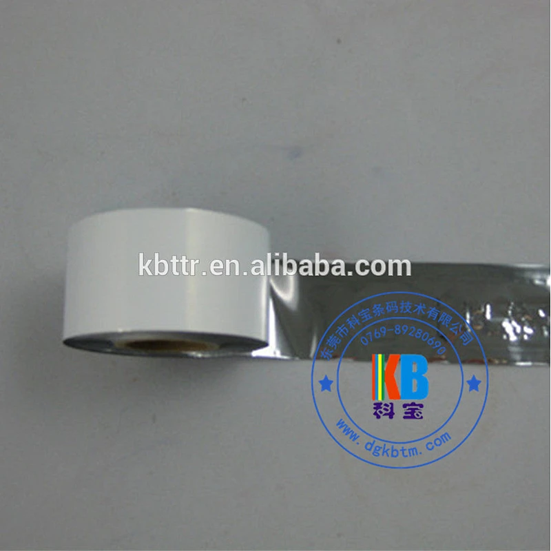 Silver wash resin printer ribbon foil for transfer clothing labels