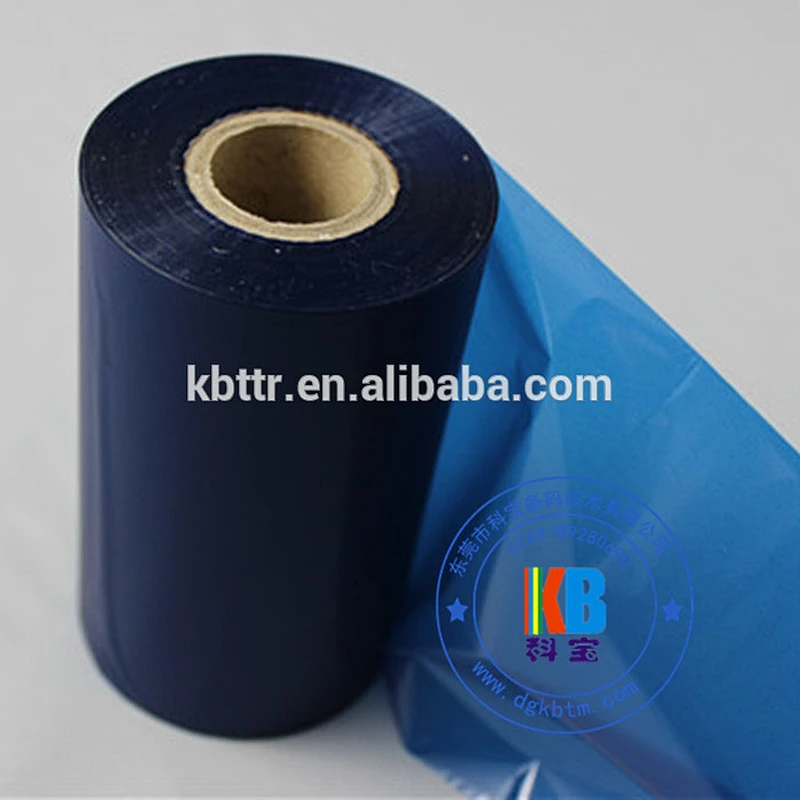 Washable printed care labels navy blue color wash resin printer ribbon