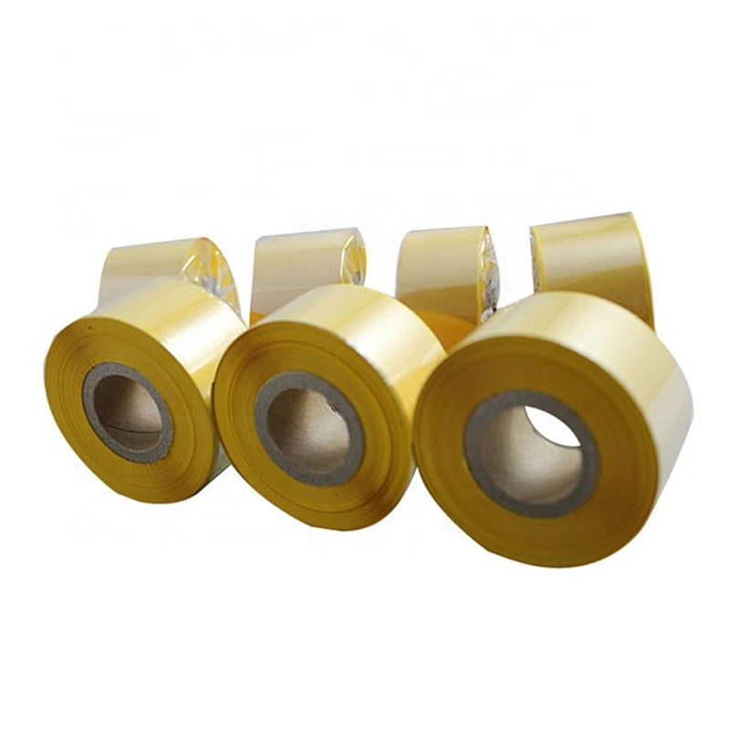 Yellow textile wash clothing care label printing  resin color label printer ribbon