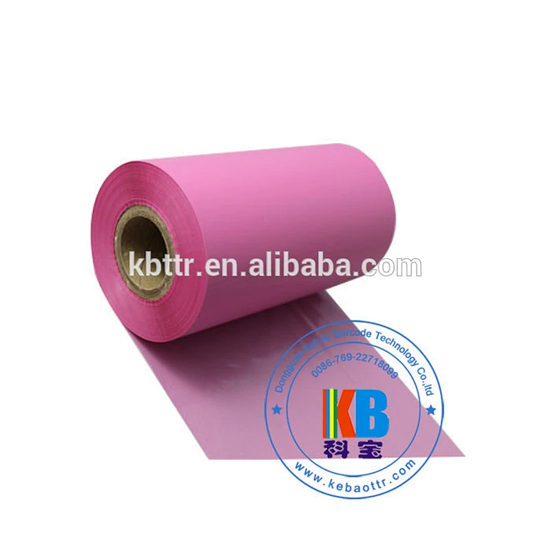 Polyester satin fabric garment label printing printer yellow color wash resin printer ribbon