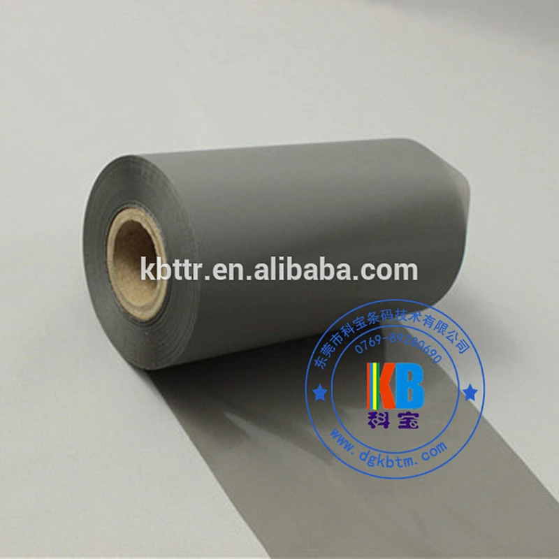 Garment clothing label printing light grey thermal wash resin thermal transfer ribbon