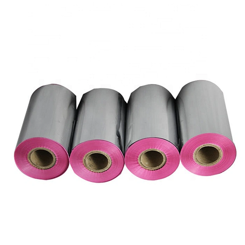 Wash care label printing barcode printer resin pink color thermal transfer printer ribbon