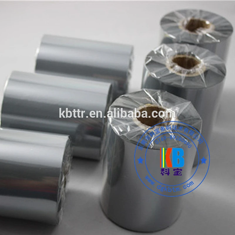 Garment clothing label printing barcode thermal printer grey resin barcode ribbon