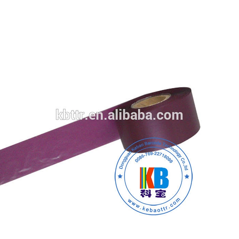 garment care label printing Color resin material amethyst wash barcode printer thermal ribbon