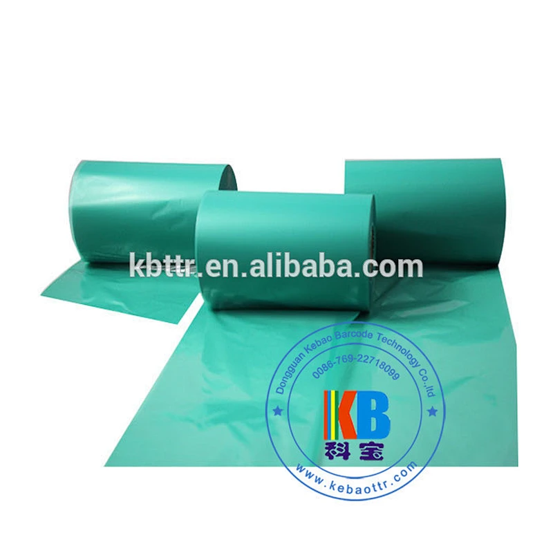 Textile polyester fabric garment label printing wash resin barcode label printer ribbon
