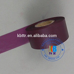 Compatible garment clothing care label printing purple amethyst color wash resin color barcode printer ribbon