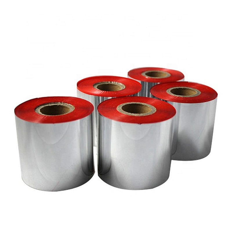 Textile fabric care label printer color thermal printing  red wash resin barcode printer ribbon