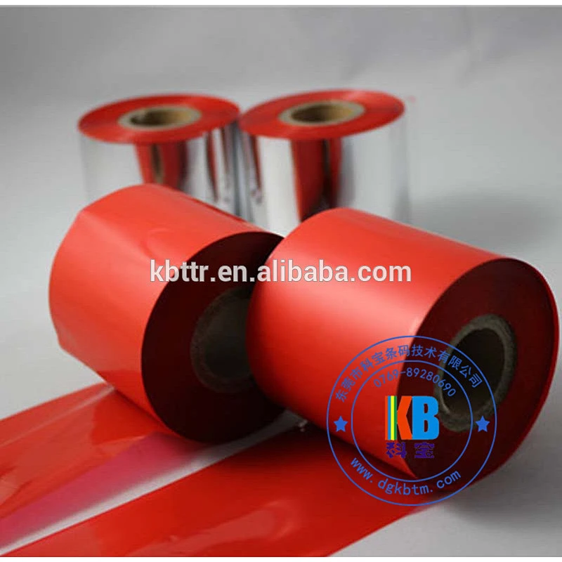 TTR Black and white color ribbon transfer printing ribbon printer red resin wash ribbon