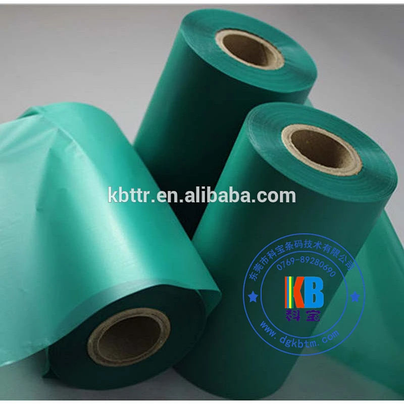 Zebra GK420T textile garment label printing resin wash black color thermal printer ribbon