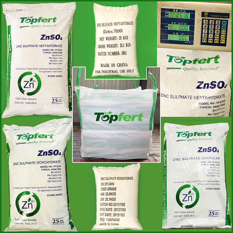 zinc sulfate bags