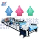 Automatic disposable raincoat making machine for PE and CPE materials, designed for high speed production, stable performance, and easy operation. Ideal for producing disposable rain ponchos with customizable sizes, low labor cost, and efficient output.