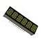 red 0.4 inch 6 digit 14 segment alphanumeric led display