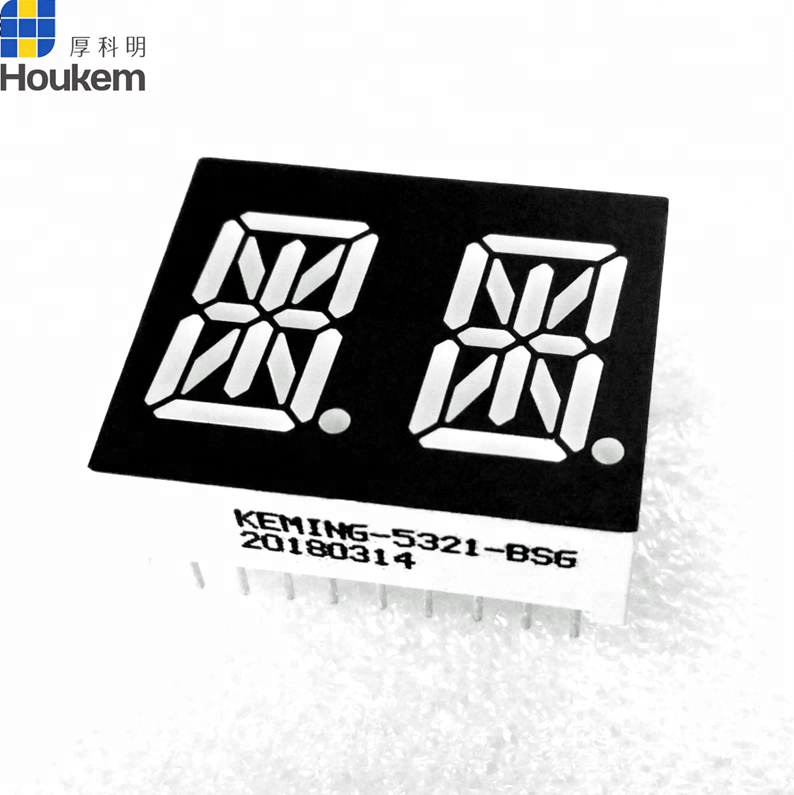 Factory price k segment led display 14 segment alphanumeric display part kem-5322-BB-4L