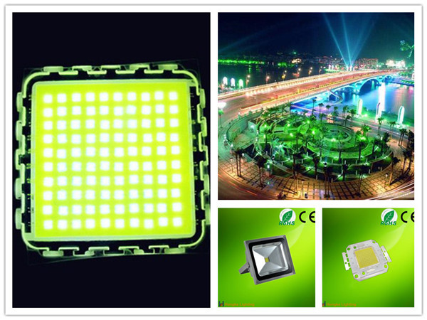 High brightness 100w pure white led flood light source_