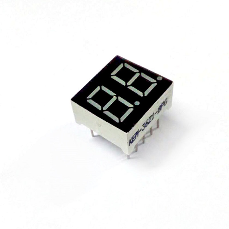 7 Segment LED Display,0.36inch 2 Digit Green,036inch Green