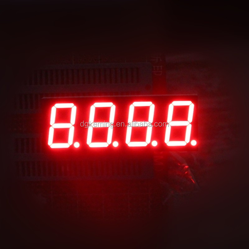 Super Red 4 digit 7 segment LED display