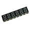 white mini size 0.2 inch 6 digits 7 segment led display smd