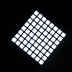 China dot matrix manufacturer 60mm 8*8 led matrix, 60mm square 8*8 led