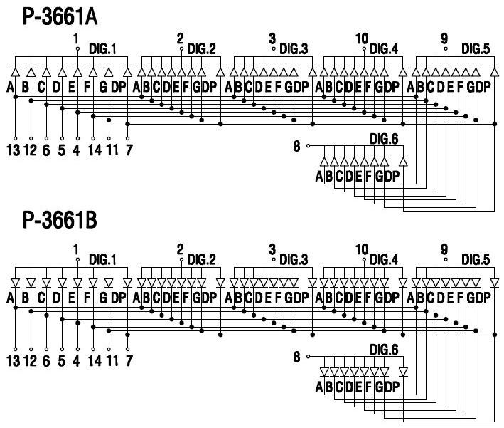 6 digit led display