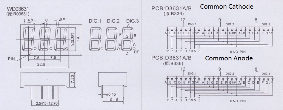 Mini 7 Segment Led Display