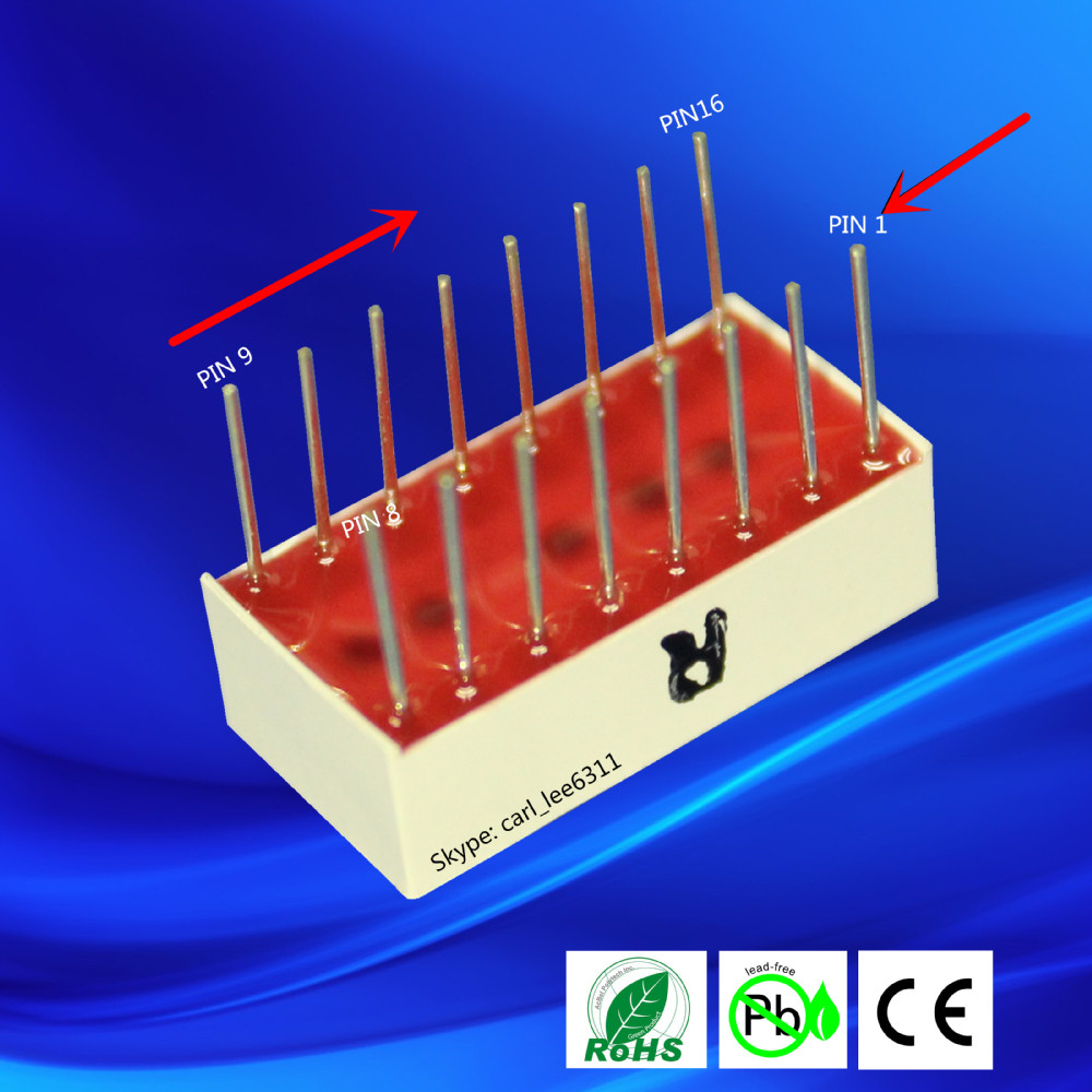 Red Green Blue White Rectangle 20x10mm led bar square single led light bar