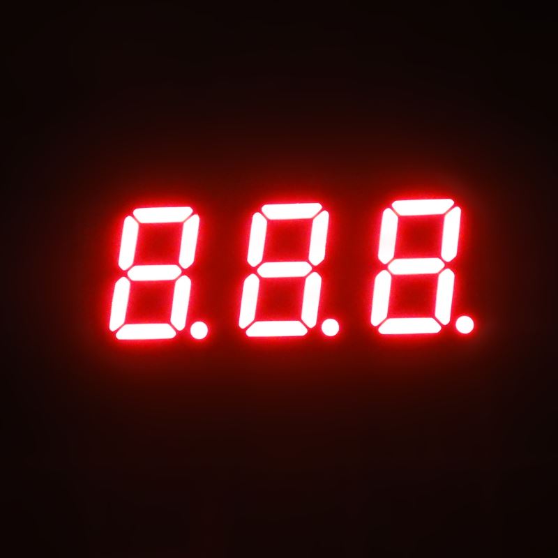 Common cathode 7 segment kem led 3 digit 7 segment display