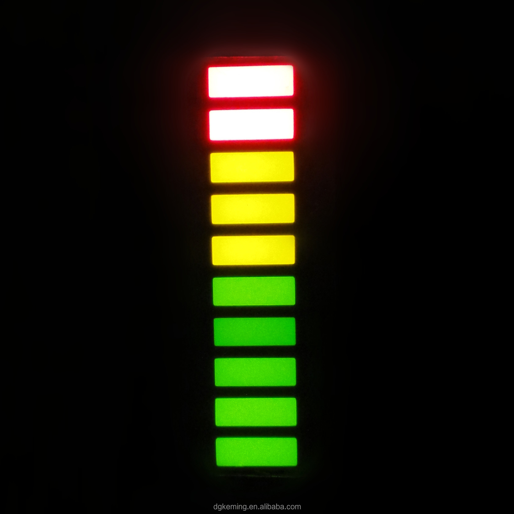 rgb led bar 10 segment display triple 3 colors graph led bar