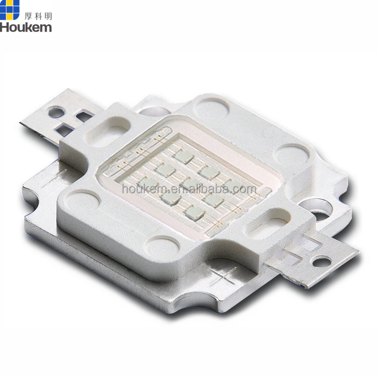 10W 365nm UV LED front view showing high power UVA LED chip package design