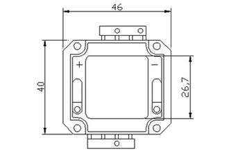 COB LED module used in industrial high bay lighting and factory illumination systems