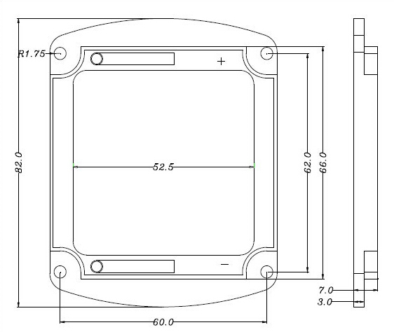 COB LED module thermal management design for stable high power operation