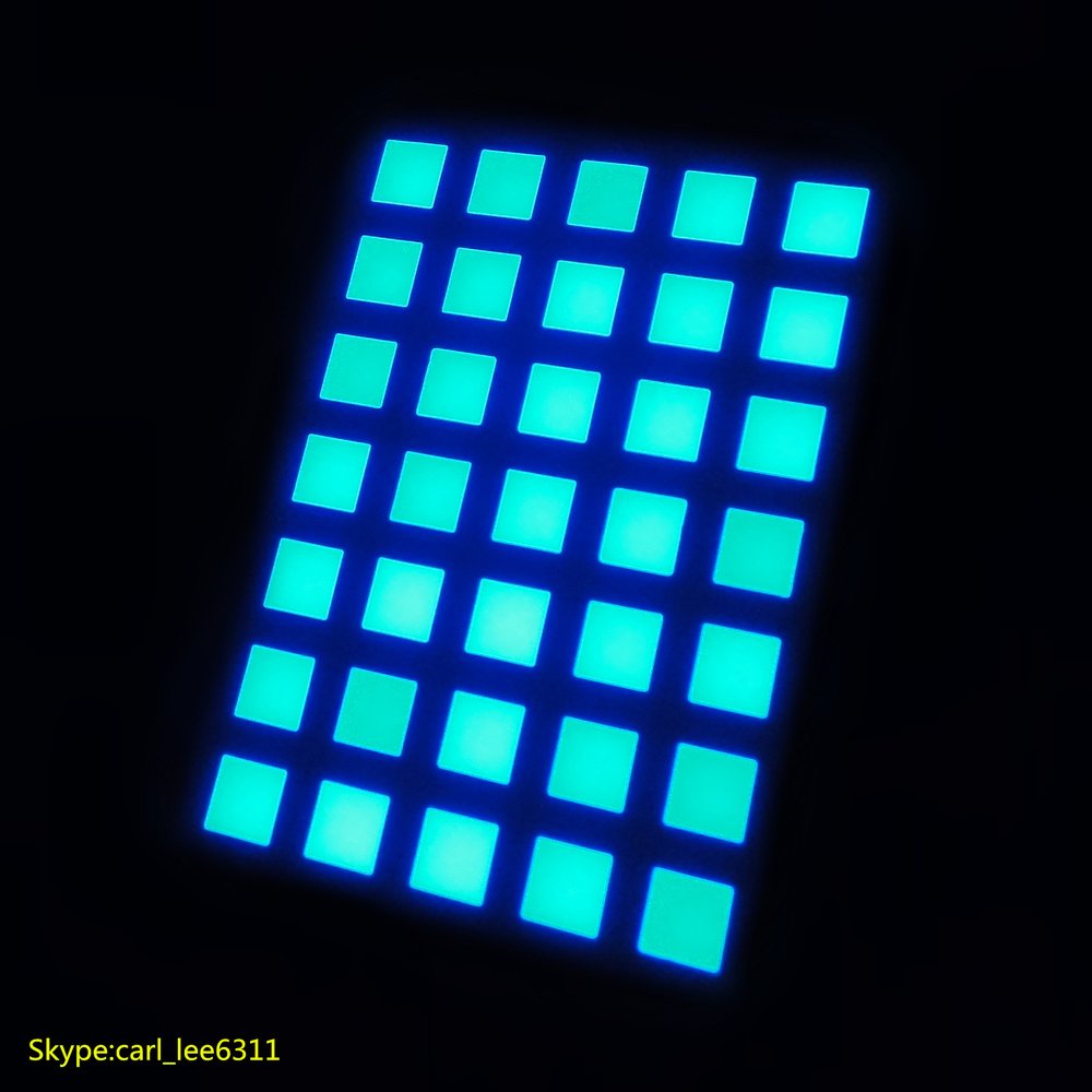 8x8 LED Matrix Module dot arrangement with 64 LED pixels