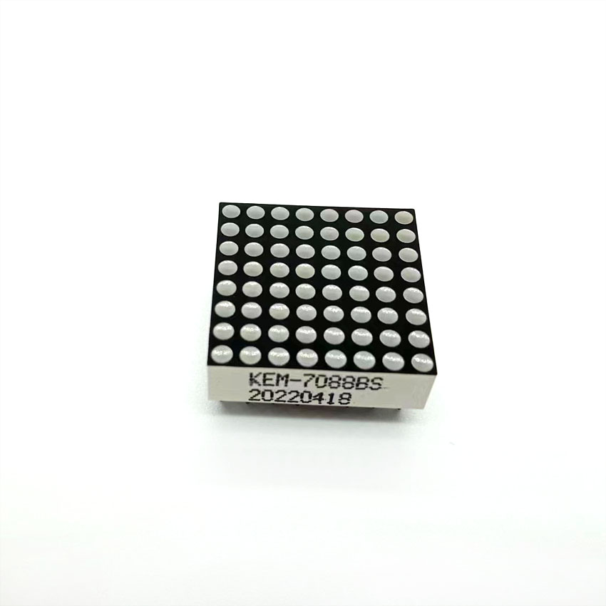 Technical specifications of 8x8 LED matrix display module
