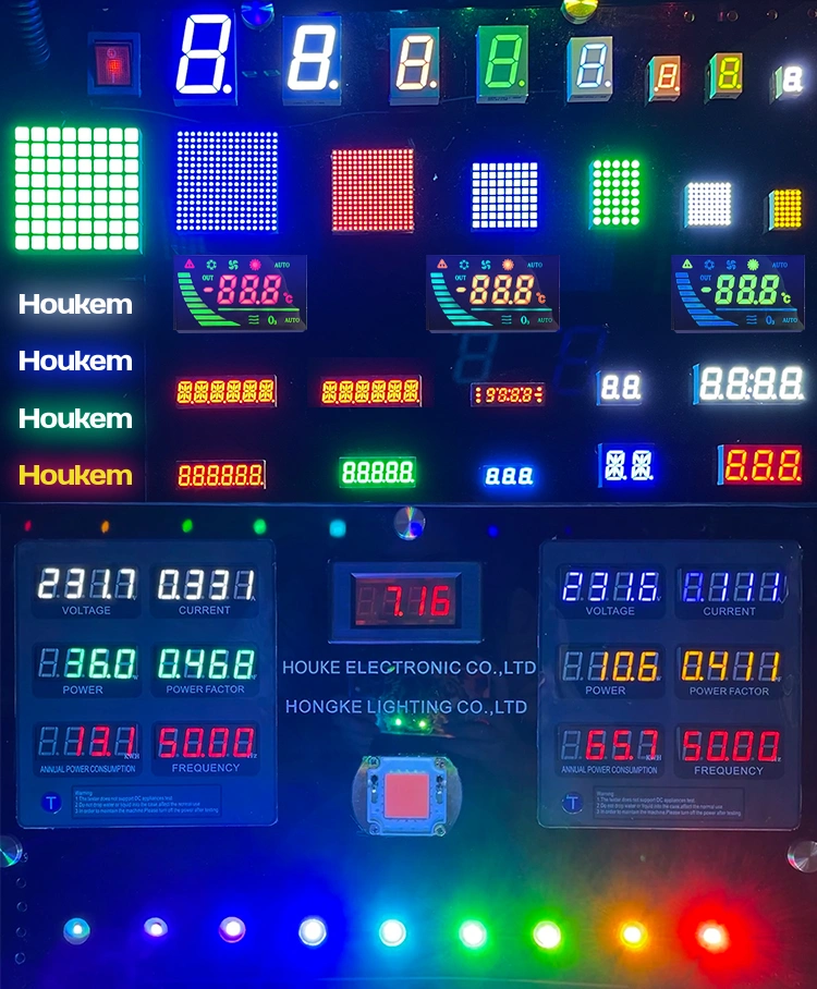 11x7 LED display module common cathode anode options