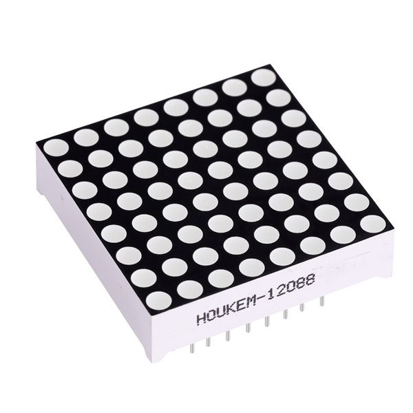 Yellow LED Matrix Display Light Emitting Performance Test