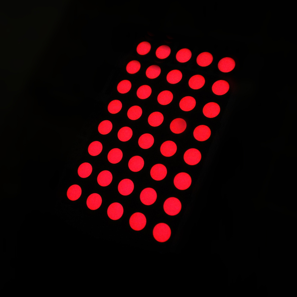 Side profile of red LED dot matrix module