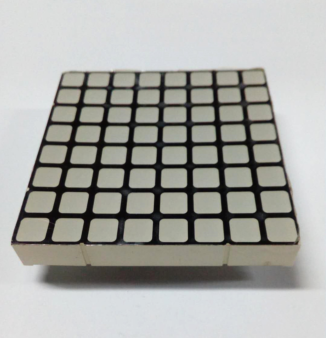 Red 8x8 LED dot matrix display product specifications