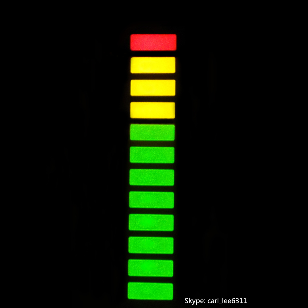 Bargraph led 12 segments led display 3 colors