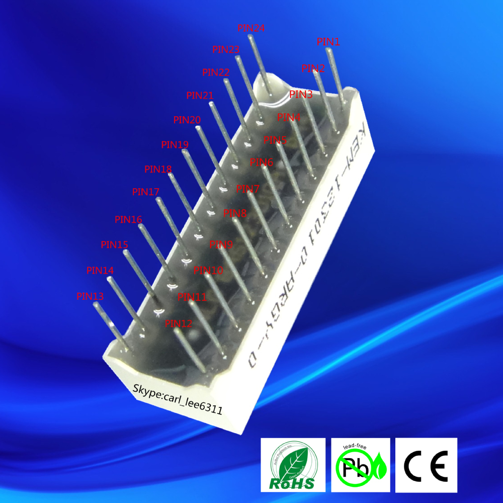 Bargraph led 12 segments led display 3 colors