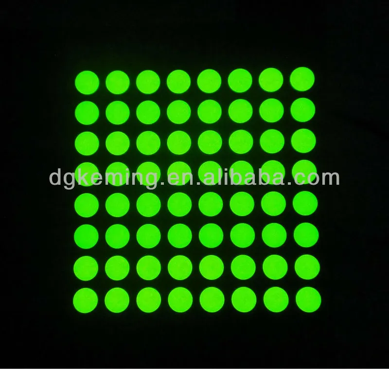 Dongguan keming led matrix 4.8mm fym19881aur, fym19881bur red 8x8 dot matrix display