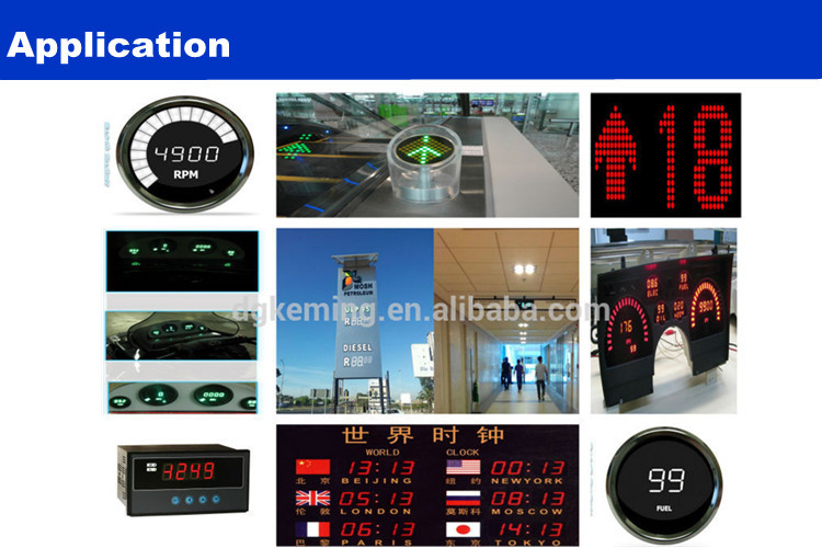 Square dot matrix lift 11x7 and 5x7 dot matrix led display