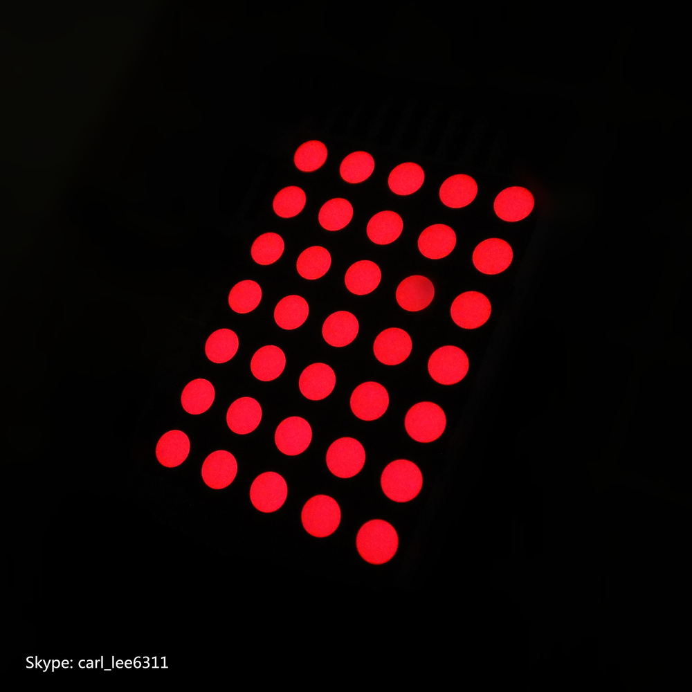 cc/ca 1.9mm 7x5 dot matrix led display, 3mm 5x7 white dot matrix
