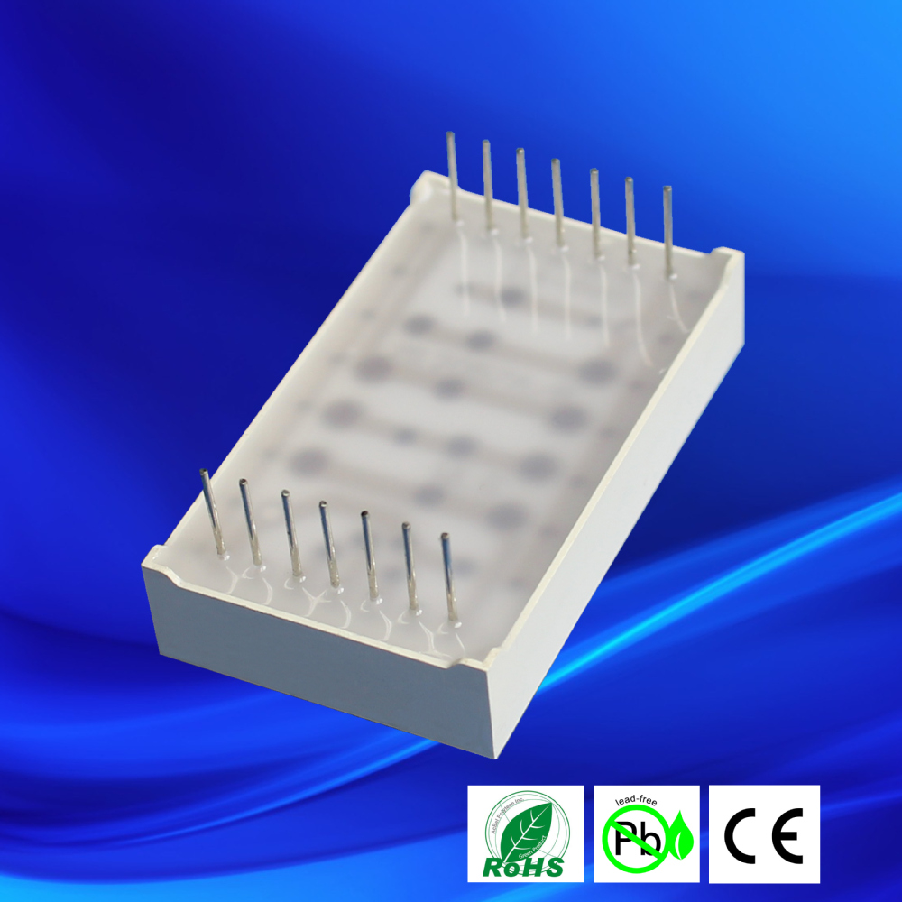 cc/ca 1.9mm 7x5 dot matrix led display, 3mm 5x7 white dot matrix